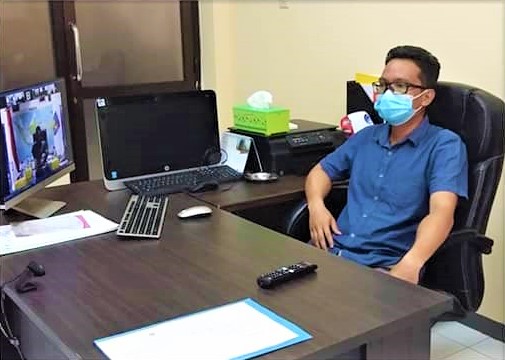 Plt. Kadis Kominfo Mengikuti Vidcon Yang Diselenggarakan Kemendagri