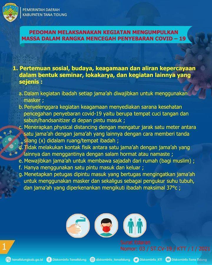 Surat Edaran Pedoman Melaksanakan Kegiatan Mengumpulkan Massa