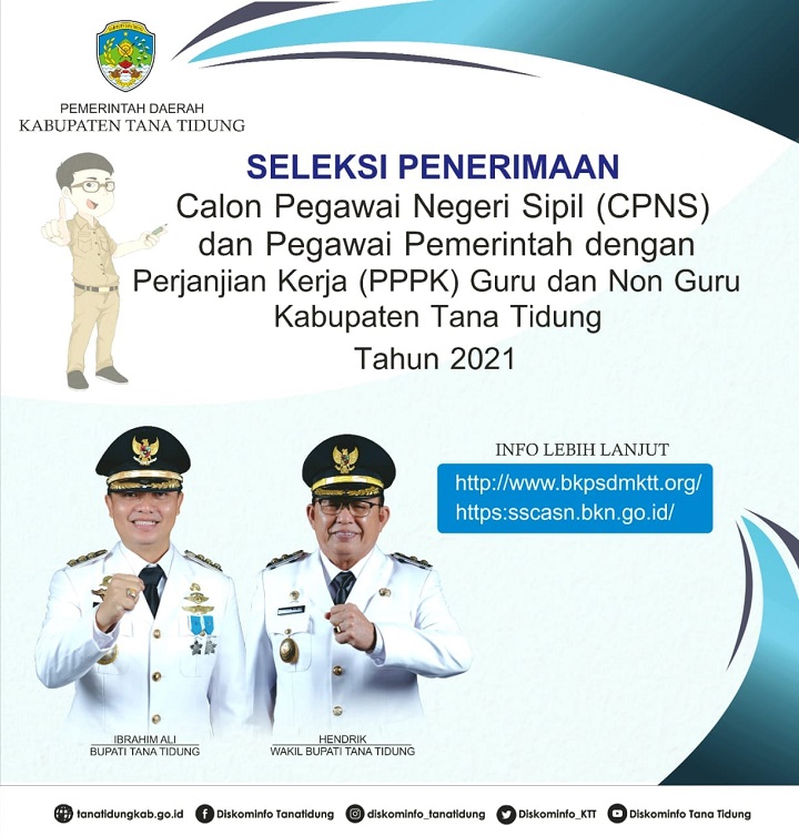 Seleksi Penerimaan CPNS dan PPPK Guru dan Non Guru Kab. Tana Tidung