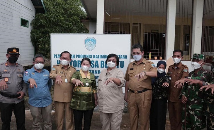 Kunjungan Kerja Mentri Lingkungan Hidup dan Kehutanan di Kab. Tana Tidung