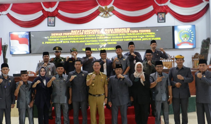 Rapat Paripurna XXI Masa Sidang III DPRD Kabupaten Tana Tidung