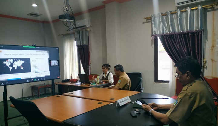 Zoom Meeting Rapat Sosialisasi Pembatasan Perjalanan Keluar Negeri