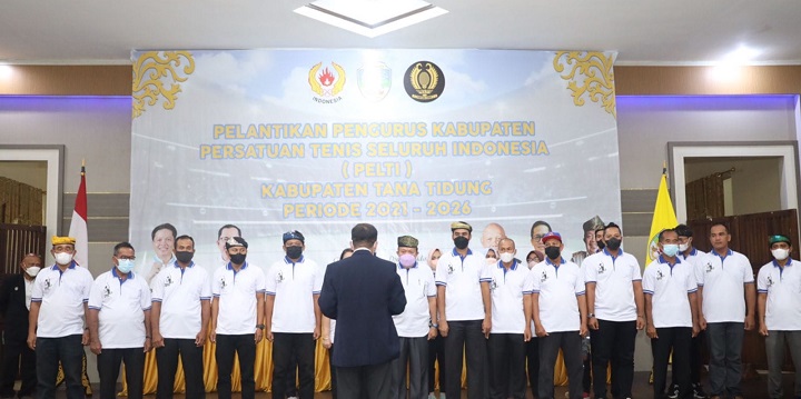 Pelantikan Pengurus PELTI dan BAVETI Kab. Tana Tidung Periode 2021-2026