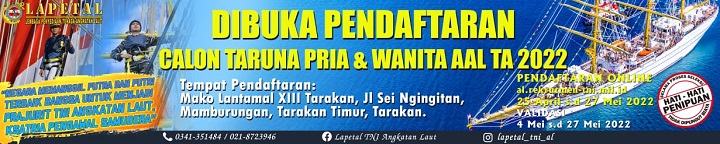 DIBUKA PENDAFTARAN CALON TARUNA PRIA DAN WANITA AAL TA 2022