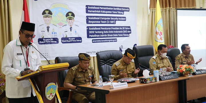 Sosialisasi Pemanfaatan Sertifikat Elektronik, CSIRT dan Sosialisasi Sinan Data