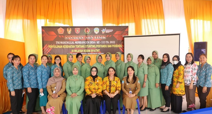 Penyuluhan Kesehatan, Posyandu, dan Posbindu TMMD Ke-13 TA 2022