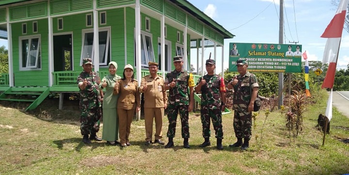 Kunjungan TIM WAVES Meninjau Kegiatan TMMD Ke-113 TA 2022