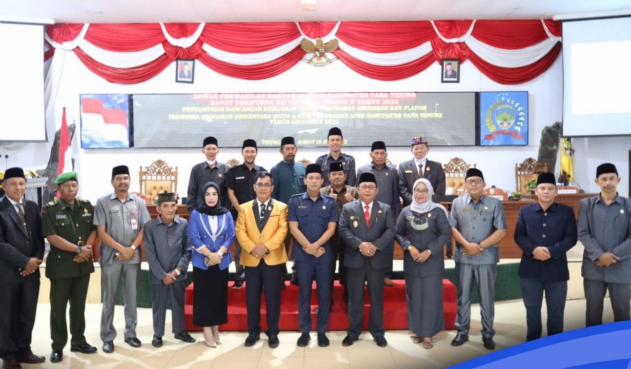 Rapat Paripurna VIII Masa Sidang II Th 2022 DPRD Kab. Tana Tidung