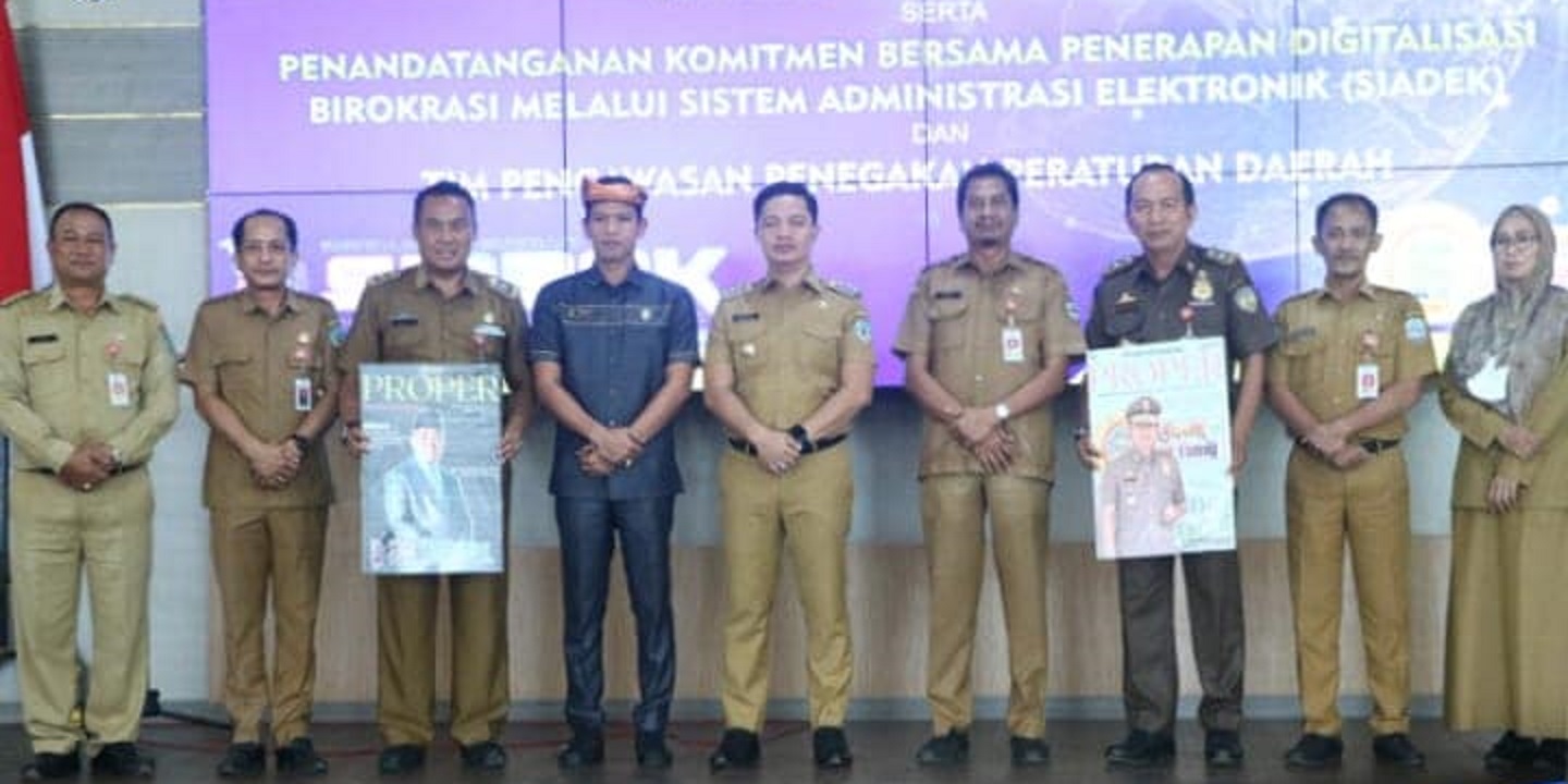 Lunching Sistem Administrasi Elektronik (SIADEK) dan Sistem Sinegritas Pengawasan Penegakkan Perda Berbasis (SIMPATIK)