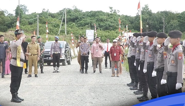 Welcome and Farewell Parade Kapolres Tana Tidung