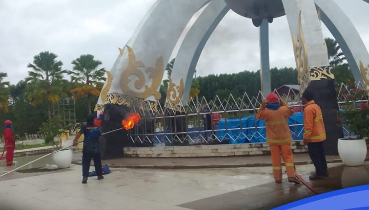 Eksekusi Tawon Madu di Bundaran Kab. Tana Tidung