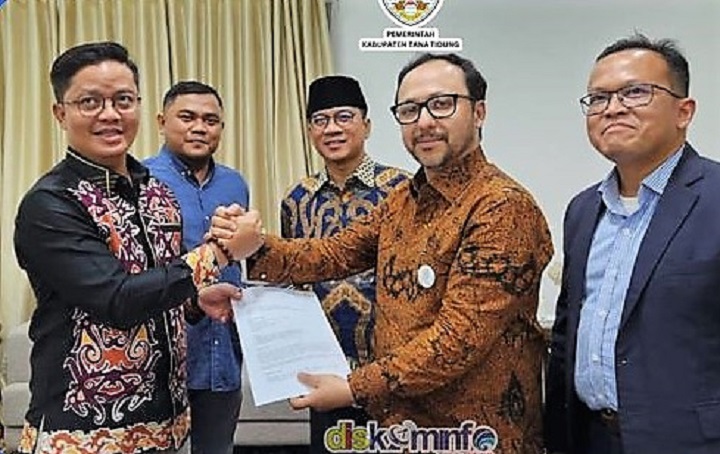 Penandatanganan MoU Perumda Upun Taka dengan Green Climate International