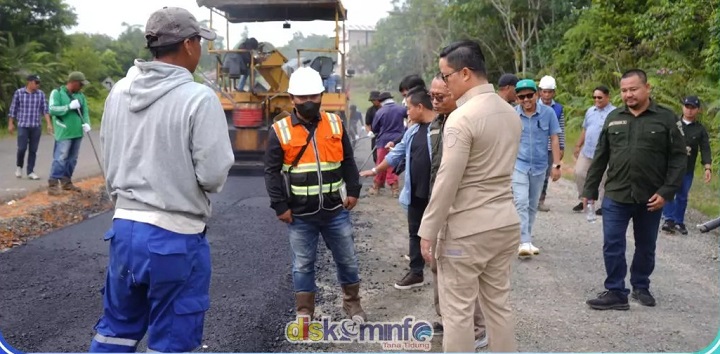 Monitoring & Evaluasi Proyek Kegiatan Fisik Oleh Bupati Tana Tidung