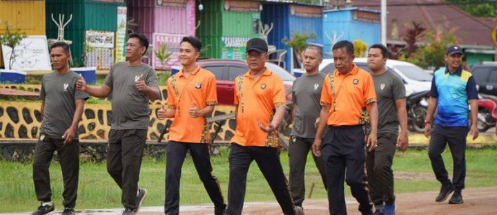 Olahraga Bersama Dalam Rangka HUT ke 65 KODAM VI/MLW Th 2023