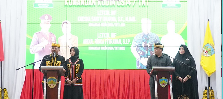 Pisah Sambut Komandan Kodim 0914/TNT