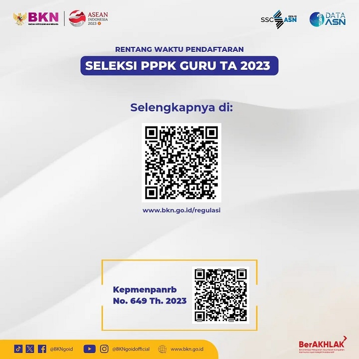 Rentang Waktu Pendaftaran PPPK Guru 2023