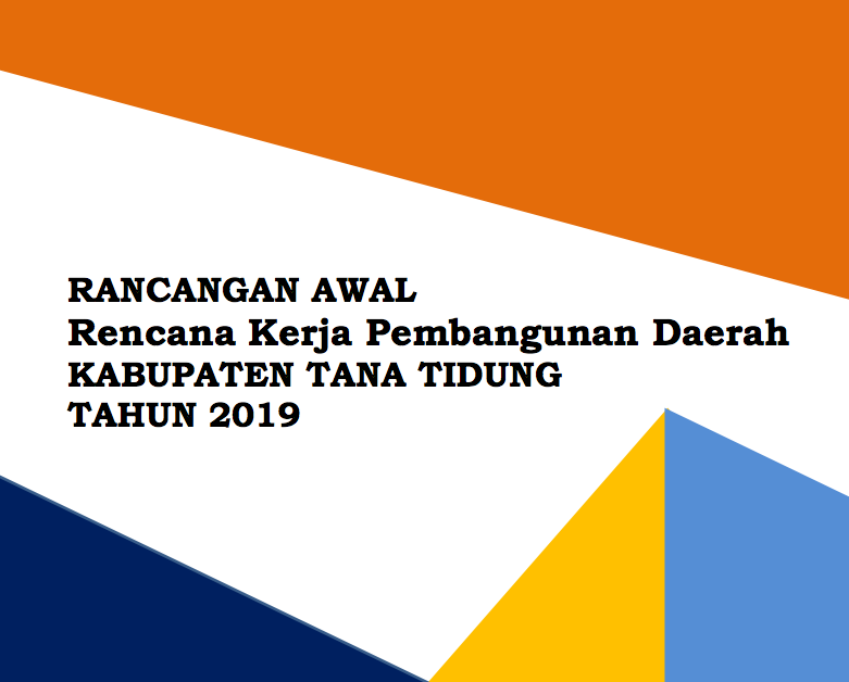 Ranwal RKPD Kab Tana Tidung tahun 2019