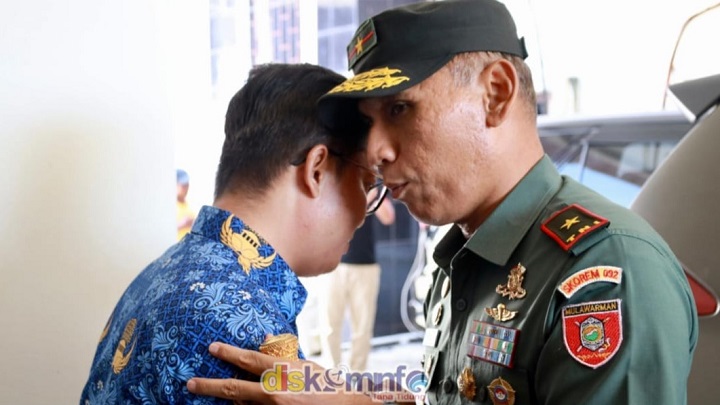 Kunjungan dan Silaturahmi Danrem 092 Maharajalila di Kantor Bupati Kab. Tana Tidung
