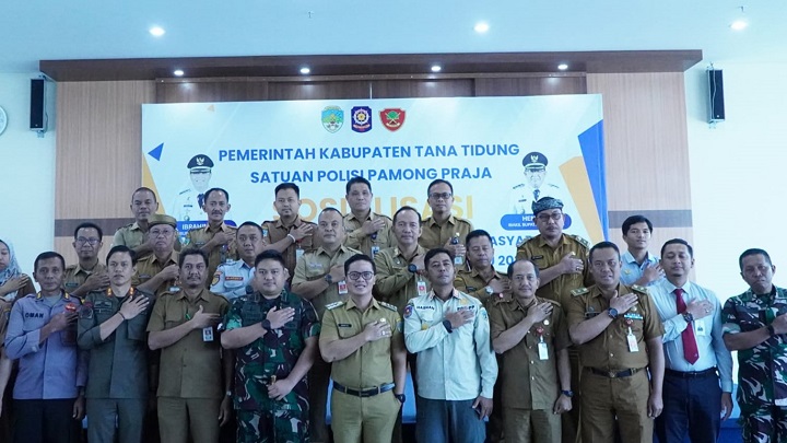 Sosialisasi Pemberdayaan Satuan Perlindungan Masyarakat (SATLINMAS) Menyongsong Tahun 2024
