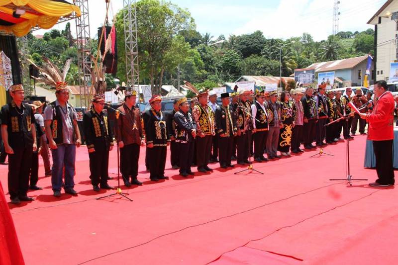 KTT jadi Tuan Rumah Pengukuhan dan Syukuran Dewan Adat Dayak se Kalimantan Utara Periode 2017-2022