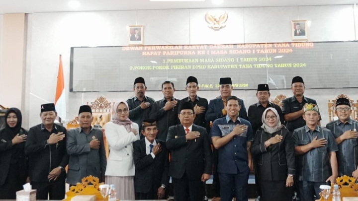 Rapat Paripurna I Masa Sidang I Dprd Tana Tidung Tahun 2024