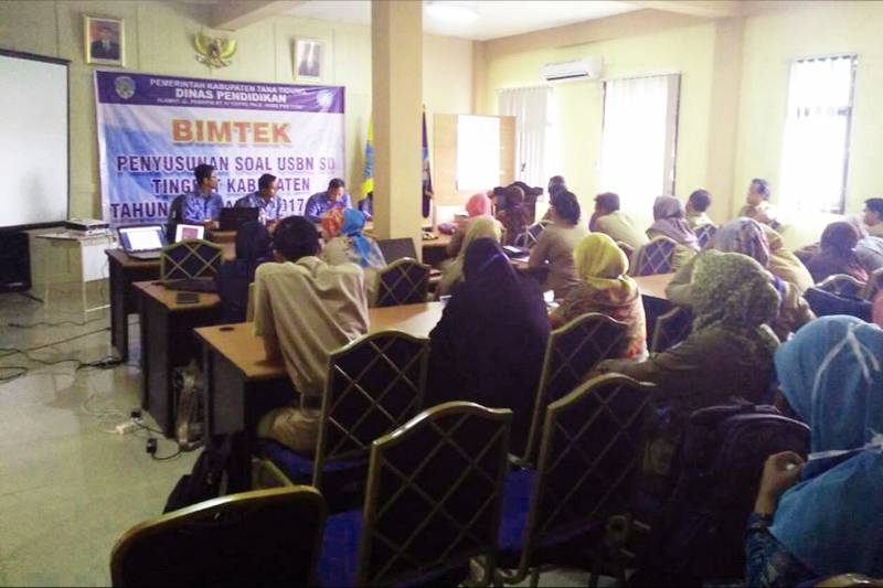 Bimtek Penyusunan soal ujian Sekolah Berstandar Nasional (USBN) Sekolah Dasar (SD) se-Kabupaten Tana Tidung.
