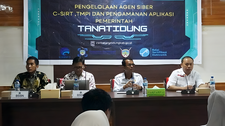 Workshop Pengelolaan Agen Siber C-SIRT, TMPI dan Pengamanan Aplikasi Pemkab Tana Tidung