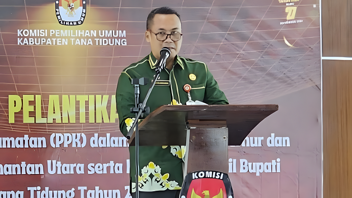 Pelantikan Calon Anggota Panitia Pemilihan Kecamatan (PPK) untuk Pemilihan Gubernur dan Wakil Gubernur Kalimantan Utara serta Bupati dan Wakil Bupati Tana Tidung