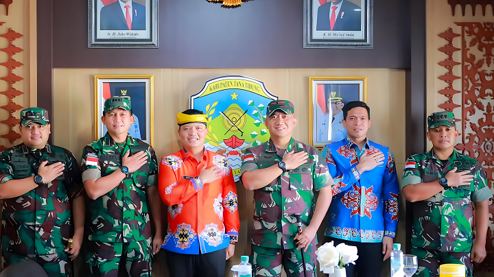 Kunjungan dan Silaturahmi Danrem Maharajalila Disambut Baik oleh Bupati Tana Tidung