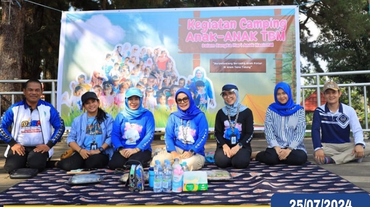 Camping Bersama Anak-anak TBM di Hutan Pinus