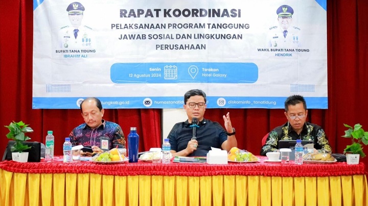 Rapat Koordinasi Pelaksanaan Tanggung Jawab Sosial dan Lingkungan Perusahaan, di Hotel Galaxy Tarakan