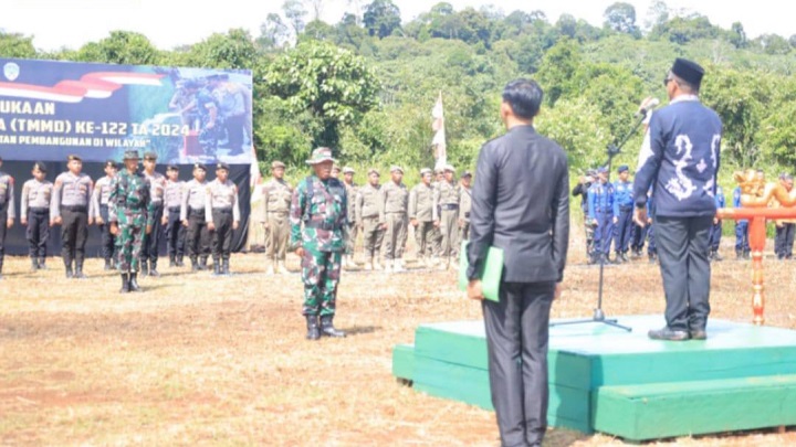 Upacara Pembukaan TMMD ke-122 di Kabupaten Tana Tidung
