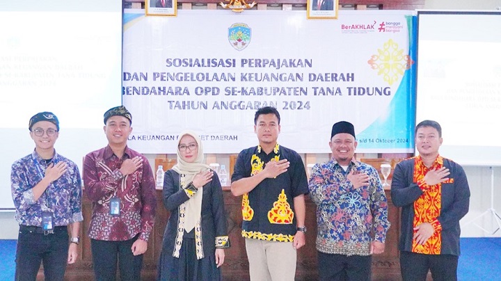Sosialisasi Perpajakan dan Pengelolaan Keuangan Daerah Bendahara OPD Kabupaten Tana Tidung Tahun 2024