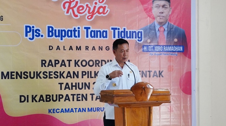 Pjs Bupati Tana Tidung Gelar Rapat Koordinasi Pilkada di Kecamatan Muruk Rian