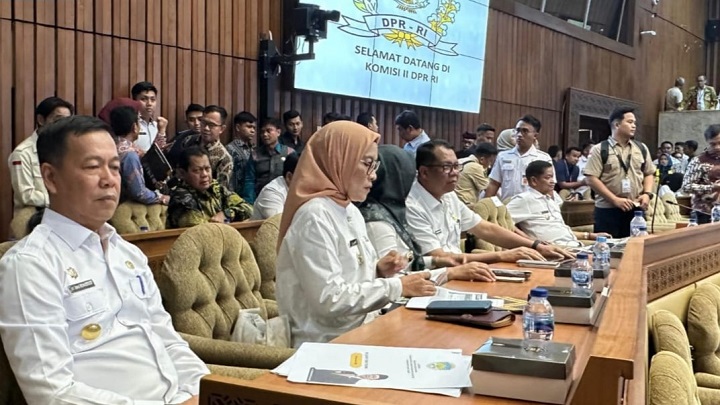 Pjs Bupati Tana Tidung Hadiri Rapat Kerja dengan Komisi II DPR RI Bahas Kesiapan Pilkada Serentak 2024