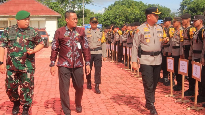 Polres Tana Tidung Gelar Apel Operasi Mantap Praja 2024 untuk Pengamanan Pilkada
