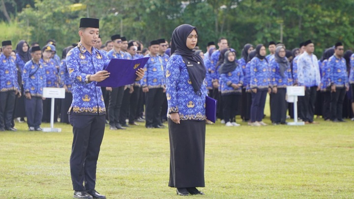 Peringati HUT Korpri ke-53, ASN Tana Tidung Gelar Upacara di RTH H. Joesoef Abdullah