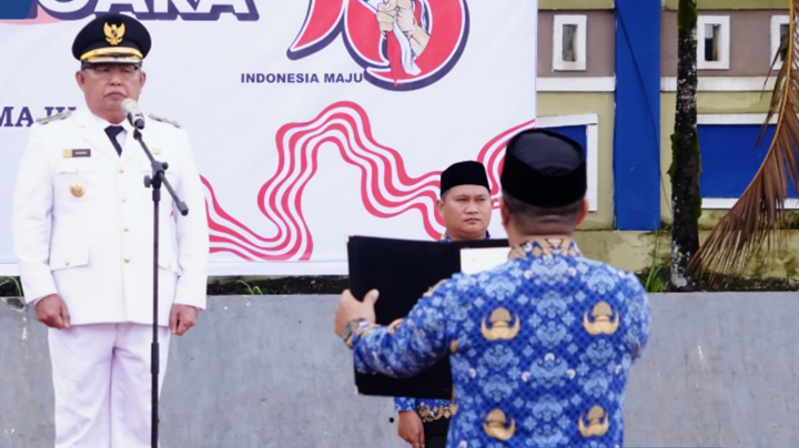 Upacara Peringatan Hari Bela Negara ke-76 di Pendopo Djaparuddin