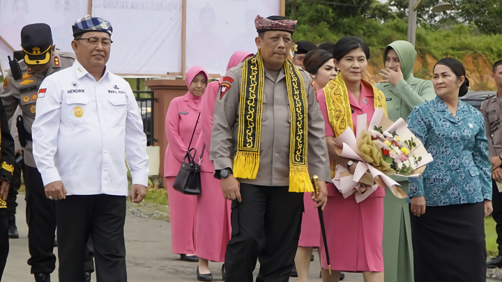 Kunjungan Kerja Kapolda Kalimantan Utara di Polres Tana Tidung Diterima dengan Hangat