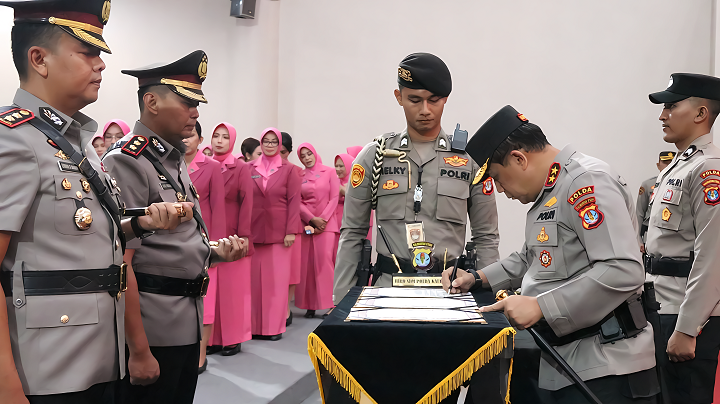 Serah Terima Jabatan di Lingkungan Polda Kalimantan Utara