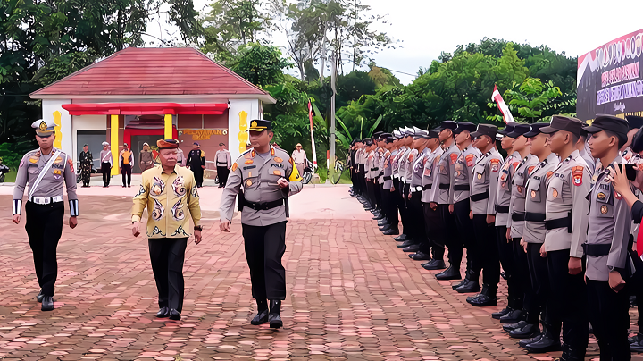 Apel Gelar Pasukan Operasi Ketupat Kayan 2025 di Mapolres Tana Tidung
