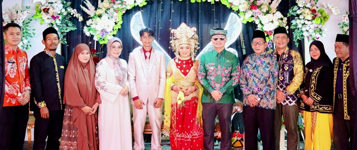 Bupati Tana Tidung Menghadiri Acara pernikahan Fadil & Virna