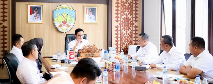 Rapat Koordinasi Bupati Tana Tidung Bersama DPU-PRPKP, Inspektorat dan Puspem