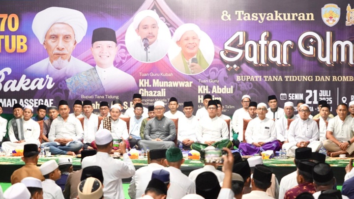 Haul ke-80 Wali Qutub Al-Habib Abu Bakar bin Muhammad Assegaf dan Tasyakuran Safar Umroh Bupati Tana Tidung Berlangsung Khidmat
