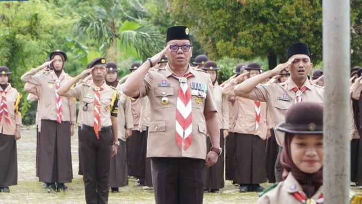 Upacara Peringatan Hari Pramuka ke-64 di Tana Tidung Berlangsung Khidmat