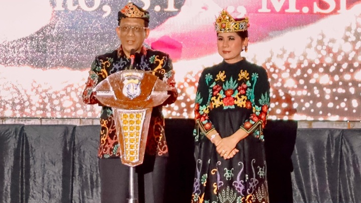 Bupati Tana Tidung Hadiri Acara Kenal Pamit Kapolda Kalimantan Utara