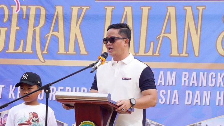 Lomba Gerak Jalan dan Sepeda Hias Meriah di RTH Djoesof Abdullah