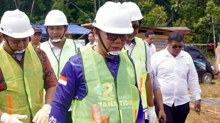 Wakil Bupati Tana Tidung Laksanakan Peletakan Batu Pertama Gereja Santo Markus di Desa Kapuak