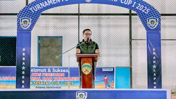 Bupati Tana Tidung Tutup Turnamen Futsal di Kecamatan Sesayap Hilir