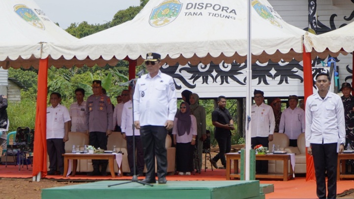 Wakil Bupati Tana Tidung Pimpin Upacara Pembukaan TMMD ke-126 Tahun 2025 di Desa Limbu Sedulun